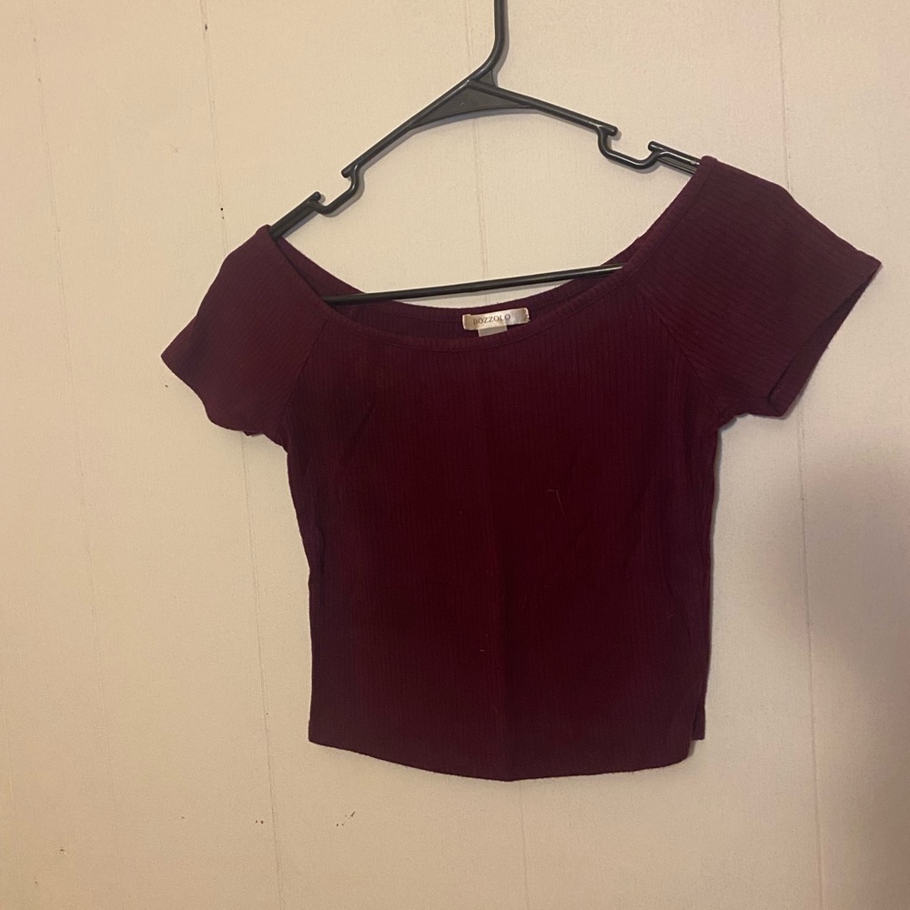 Off the shoulderish crop top